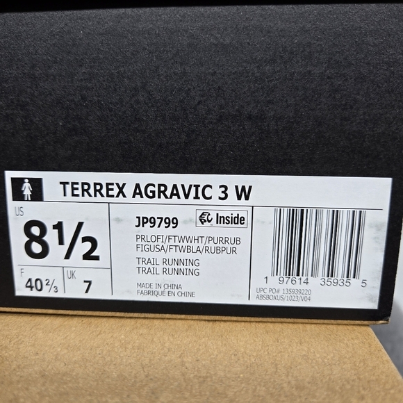New adidas Terrex Agravic 3 'Preloved Fig' Women's Trail Running Shoes Size 8.5 - Picture 8 of 8
